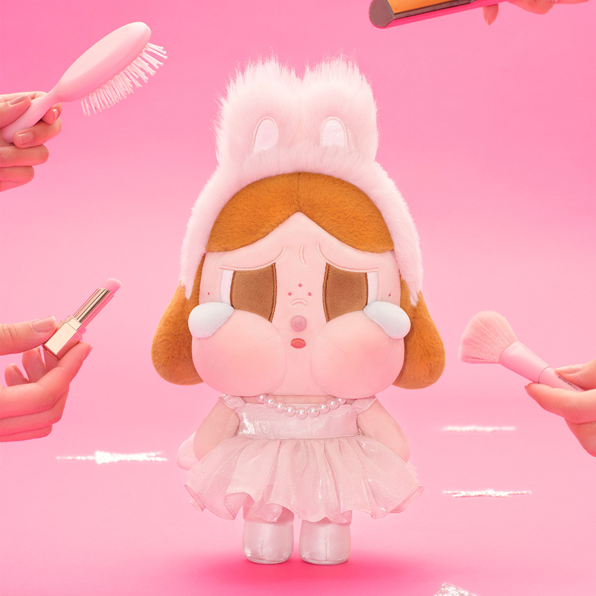 CRYBABY SHINY SHINY SERIES Plush Doll - Pink