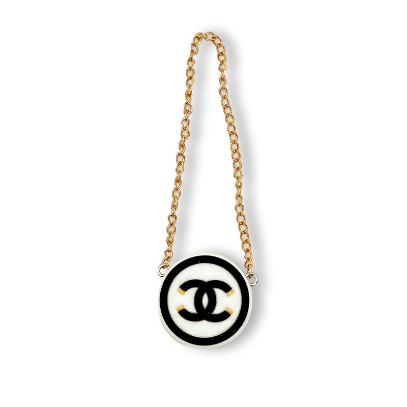 POP MART The Monsters Labubu Fashion Dress - Labubu White Chanel Style Round Bag