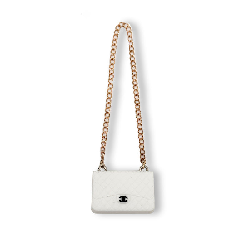 POP MART The Monsters Labubu Fashion Dress - Labubu White Chanel Style Bag