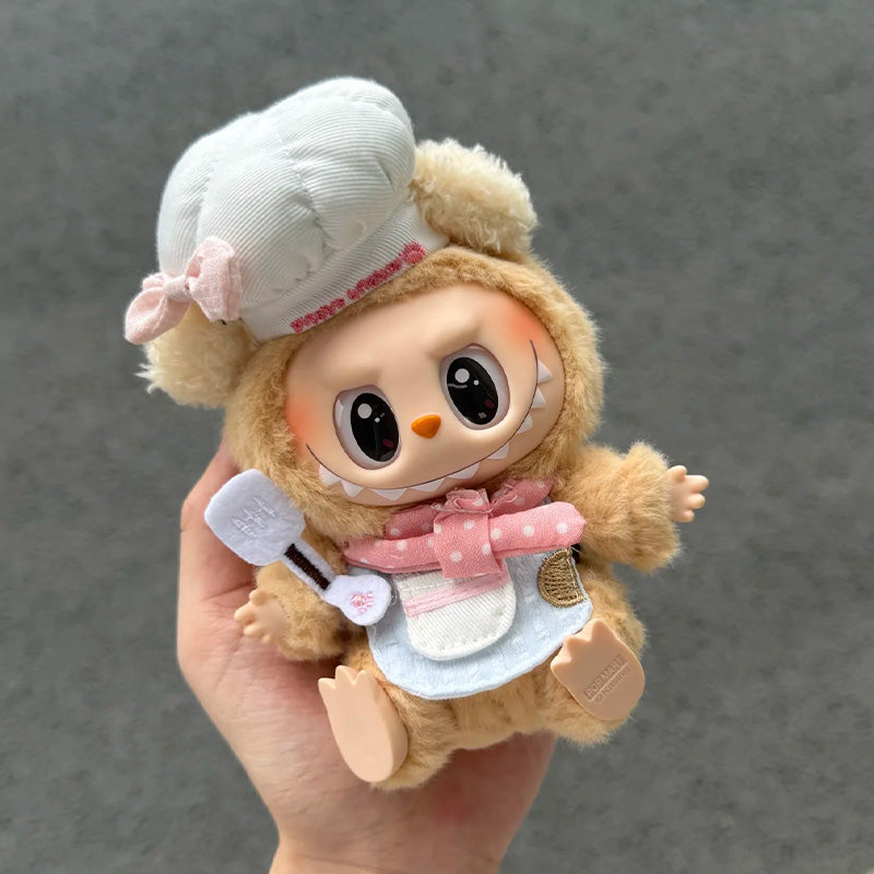 POP MART The Monsters Labubu Fashion Dress - A chef hat, apron, and spatula set