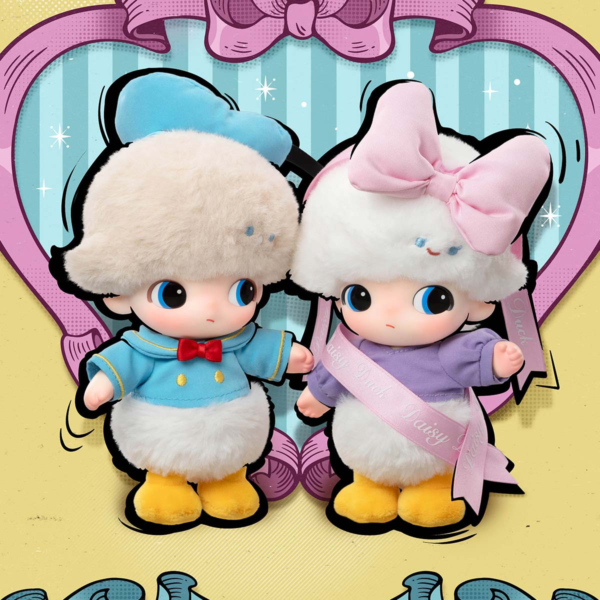 POP MART DIMOO WORLD × DISNEY Series-Vinyl Plush Keychain Blind Box