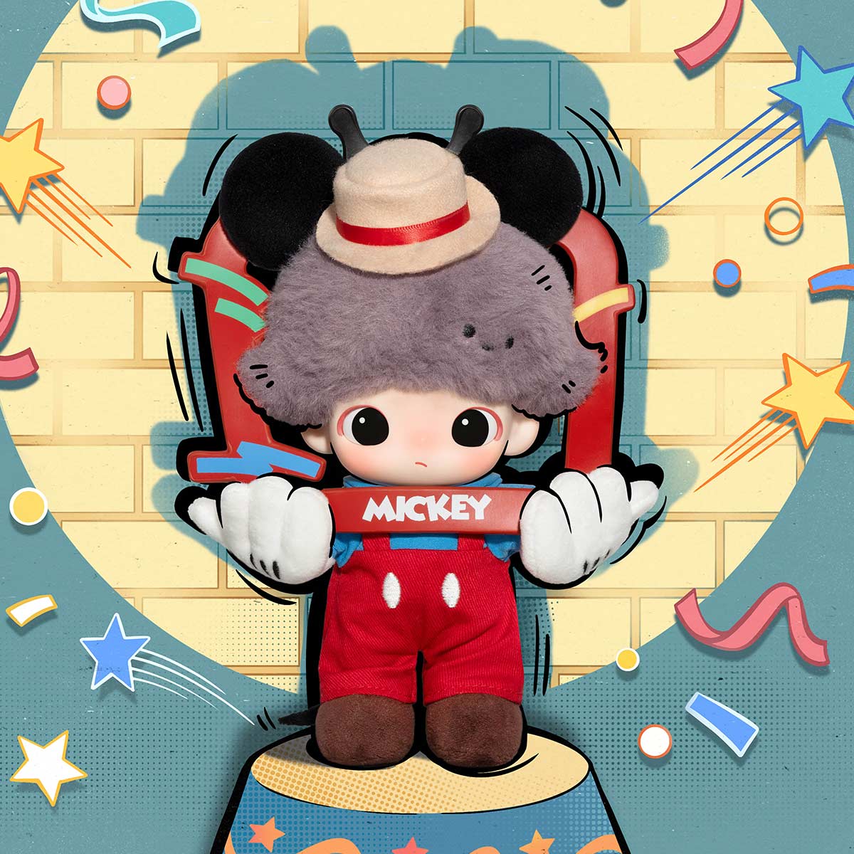 POP MART DIMOO WORLD × DISNEY Series-Vinyl Plush Keychain Blind Box