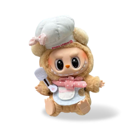 POP MART The Monsters Labubu Fashion Dress - A chef hat, apron, and spatula set