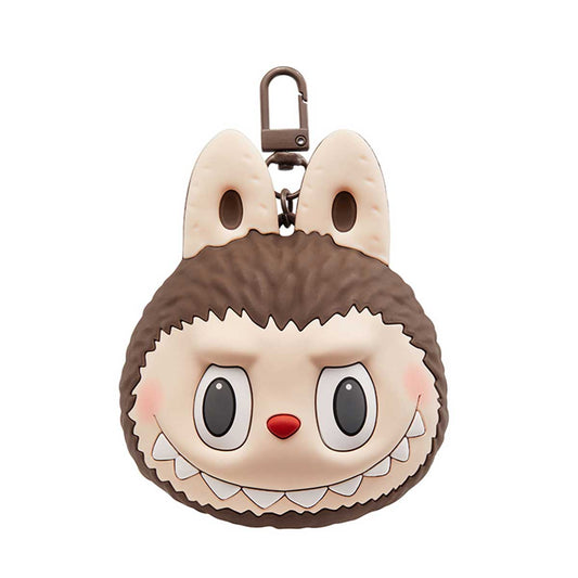 LABUBU Originals-Brown Silicone Earphone Bag 100% authentic