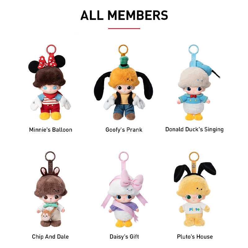 POP MART DIMOO WORLD × DISNEY Series-Vinyl Plush Keychain Blind Box