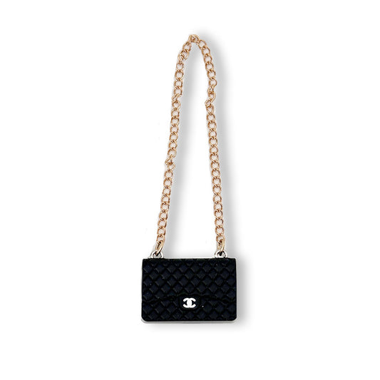 POP MART The Monsters Labubu Fashion Dress - Labubu Black Chanel Style Bag
