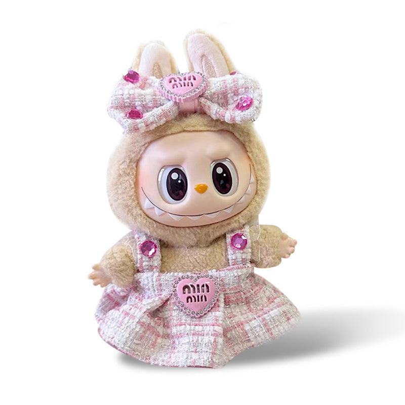 POP MART The Monsters Labubu Fashion Dress - Pink Skirt + Bow